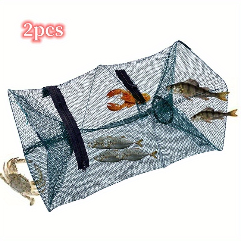 Crab Trap Bait Portable Minnow Trap Folded Fish Trap Collapsible