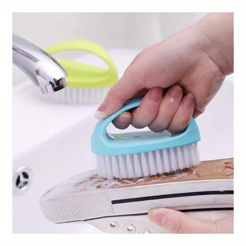 Simple Soft Bristle Shoe Brush, Laundry Brush, Long Handle Cleaning  Household Crevice Soft Bristle Brush - Temu
