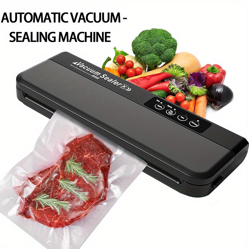 Home Kitchen Table Bags Packing Machine Vacuum Sealer Food Saver Portable Food  Sealing Machine Automatic Sous Vide With Free Vacuum Bags - Temu