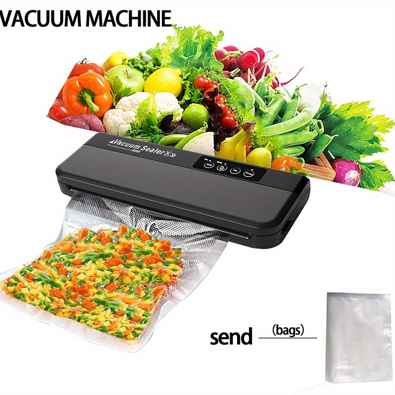 1pc Household Eletric Vacuum Food Sealer Automatic Vacuum Packaging Machine  110v Vaccum Packe With 5pcs Seal Bag, Buy More, Save More