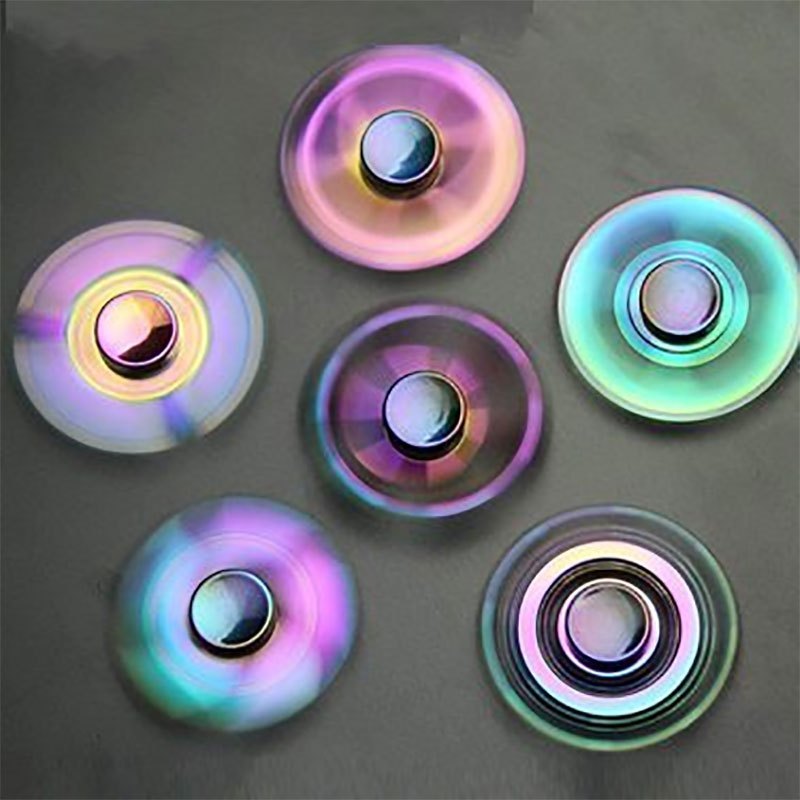 Colorful Fidget Spinner Metal Hand Spinner For Adults Zinc - Temu