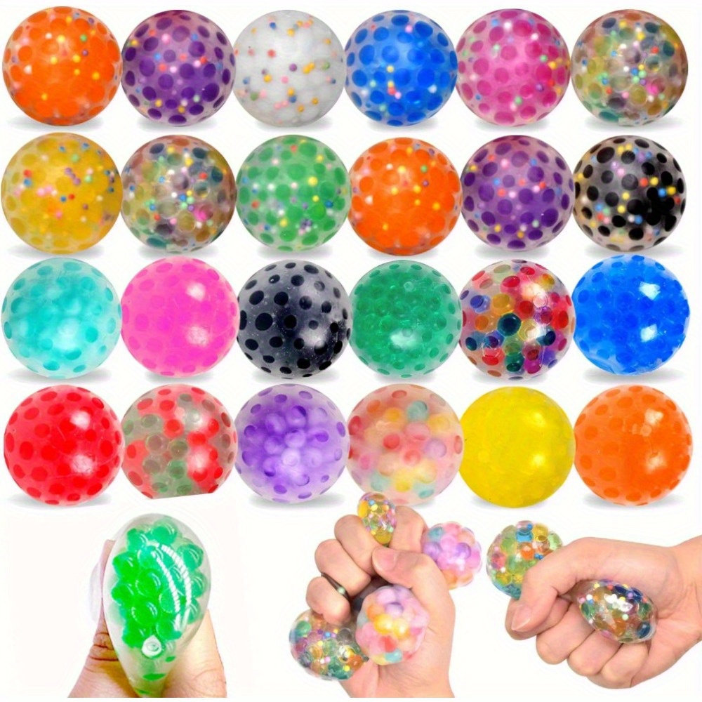 Boley Foam Stress Ball and Bounce Ball Set - 12 Pack Small Stress Balls for  Kids and Adults - Anxiety ADHD Autism and Stress Relief Ball Set - Squishy