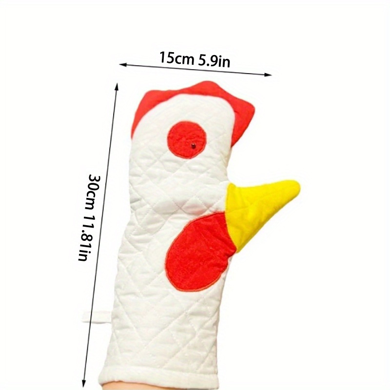  Rooster Trim Oven Mitts, Washable Cute Oven Mitts, Oven  Mits/Glove Set, Printed Rooster Heat Resistant Oven Gloves, Hot Mitts for  Kitchen, Friendly & Safe Backing Cooking Barbecue (2 PCS (1 Pair)) 