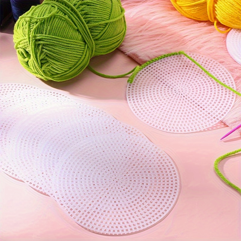 Diy Knitting Crochet Bags Kit Including Mesh Plastic Canvas - Temu