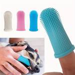 1pc/3pcs Super Soft Silicone Dog Finger Toothbrush, 360 Degree Effective Dog Dental Cleaning Brush