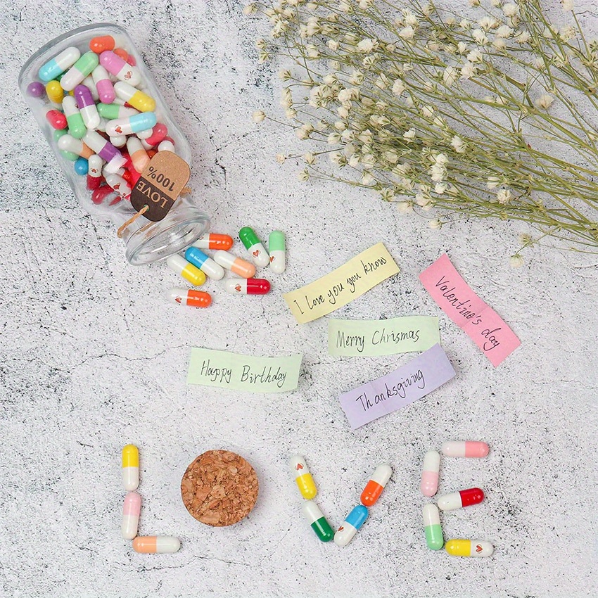 Acheter Capsules de messages DIY, 100 pièces, cadeaux d