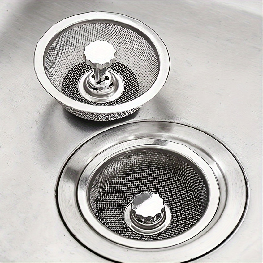 1pc Kitchen Sink Drain Strainer With Filter Basket For Dish Washing, Sink,  Floor