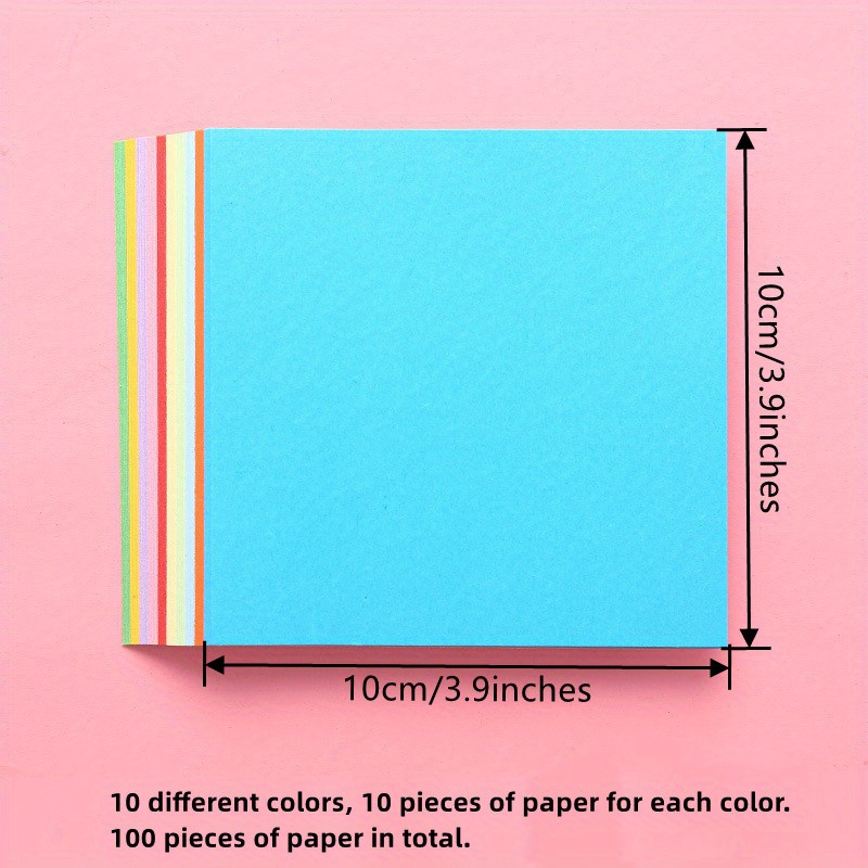 100 Sheets Handmade Colored Paper A4 Copy Paper Color Printing