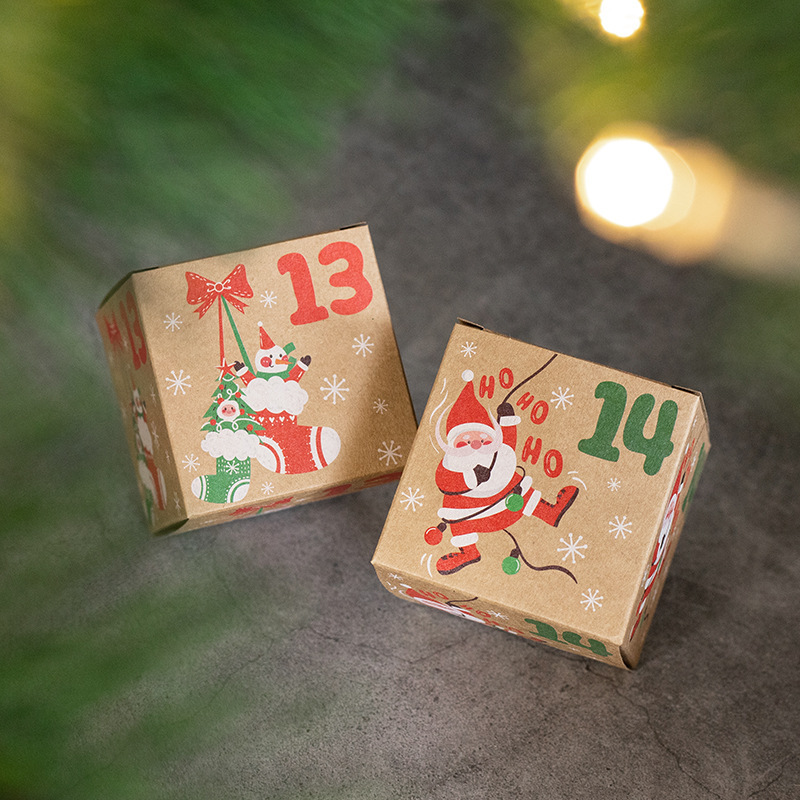 Christmas Advent Calendar Candy Box Countdown Gift Box - Temu