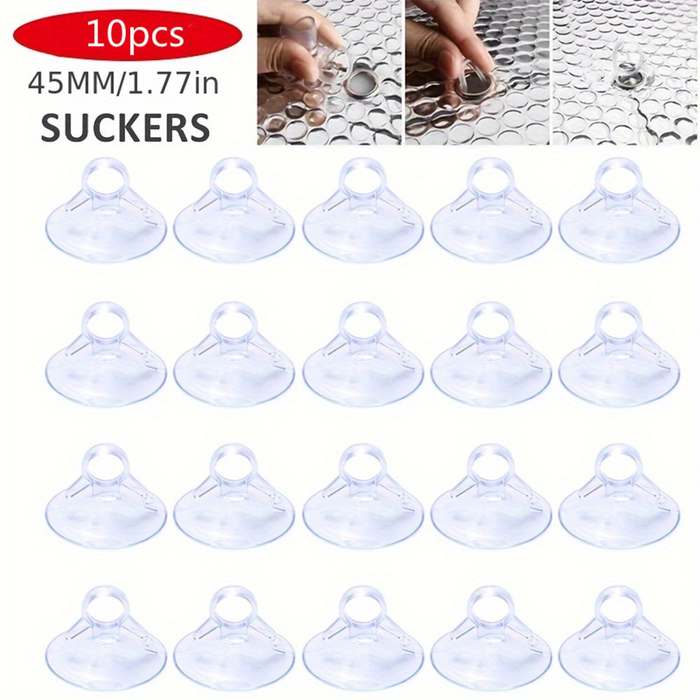 

10pcs 45mm Car Sunshade Suction Pvc Cups Clear Rubber Plastic Window Suckers Car Accessories