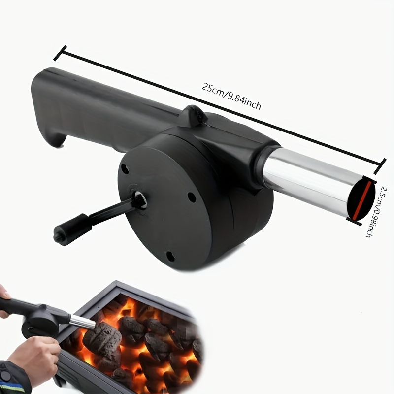 BBQ Fan Air Blower Hand Crank Blowers Barbecue Fire Bellows For Outdoor  Cooking Picnic Camping Stove Accessories