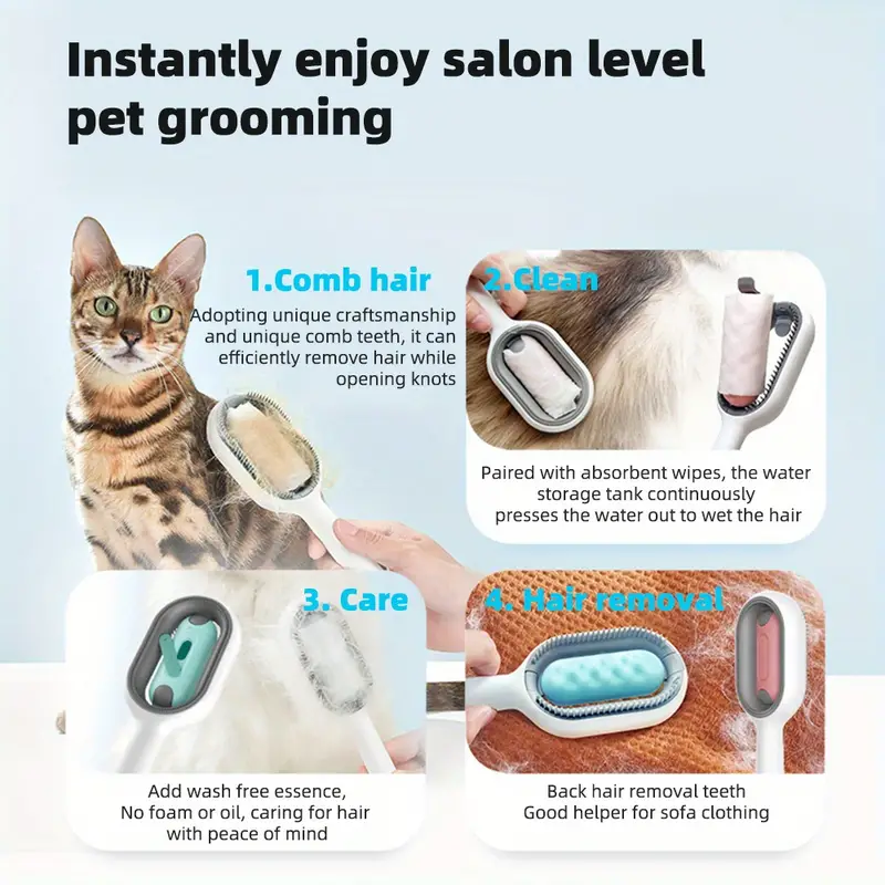 Pet Grooming Brush Massage Comb Remover Forniture Generali - Temu Italy