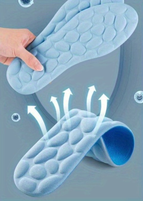 1 pair memory foam massage insoles breathable insoles sports running insoles foot orthotic insoles details 7