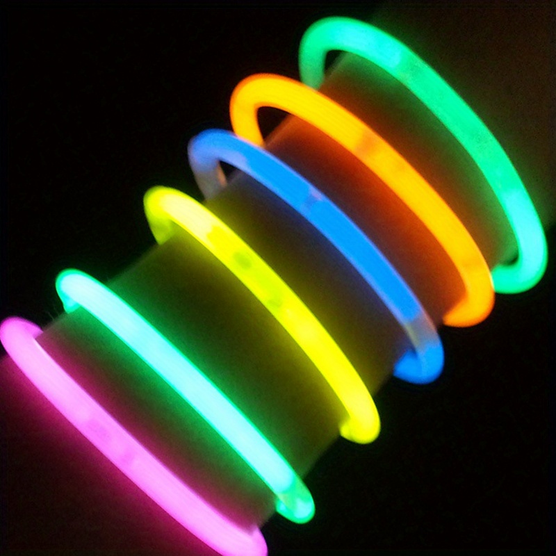 Glow Stick Fluorescent Stick Neon Necklace Bracelets Party - Temu