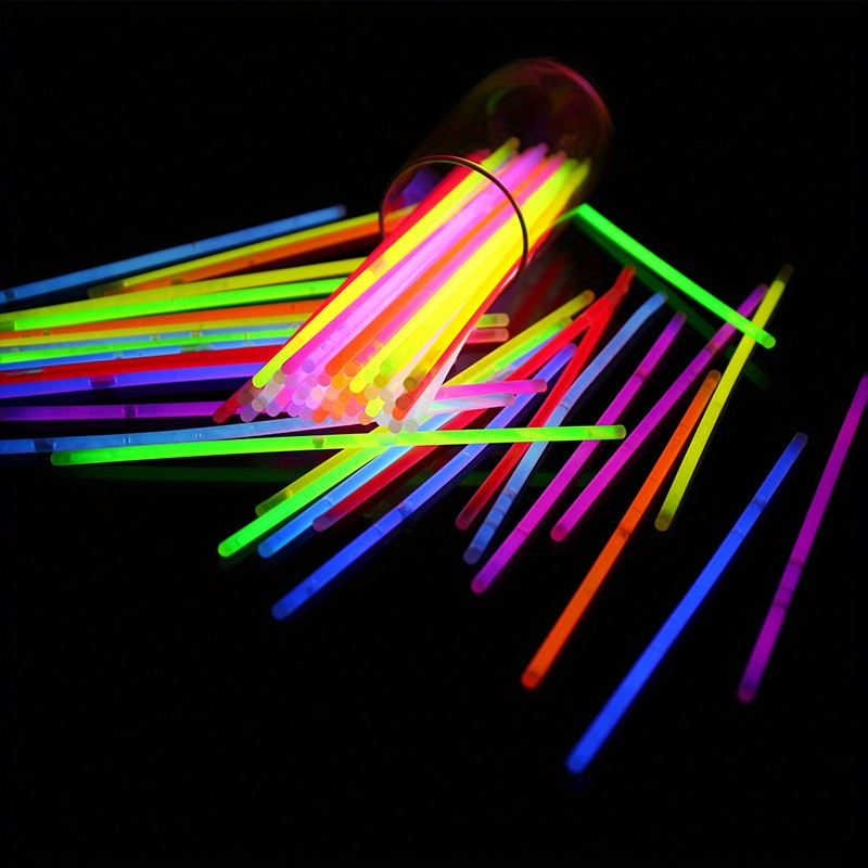 Fluorescent Sticks Glow Sticks Party Supplies Glow In The - Temu