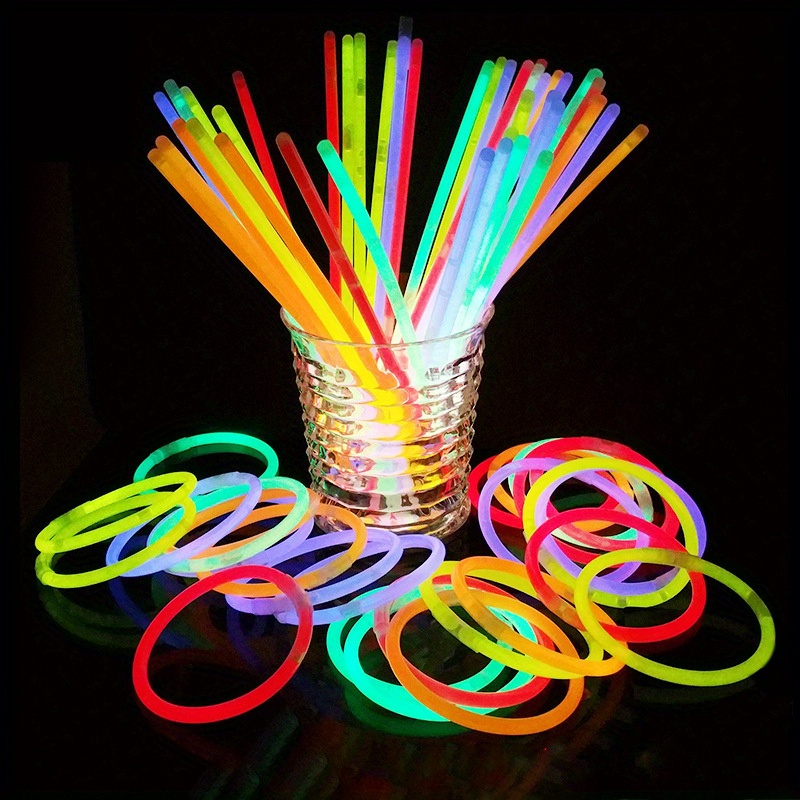 Glow Sticks Bulk Party Favors: 150 PCS 8 Colors Glow in The Dark Party  Supplies 8 Glow Necklaces and Bracelets with Connectors Light up Birthday