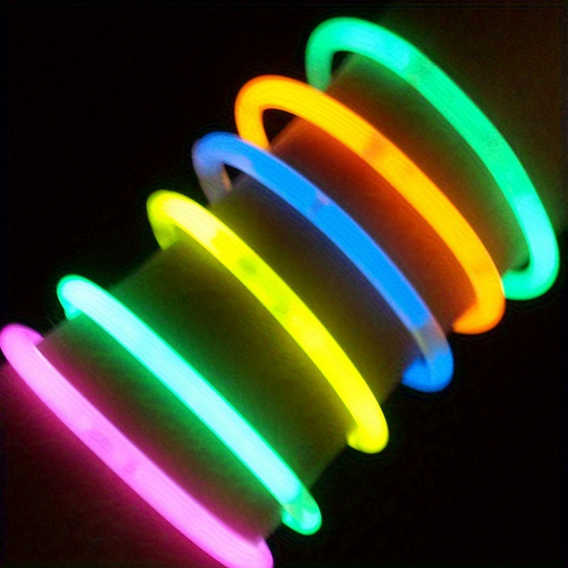 Bastoncini luminosi da 1-50 pezzi con gancio luce fluorescente da