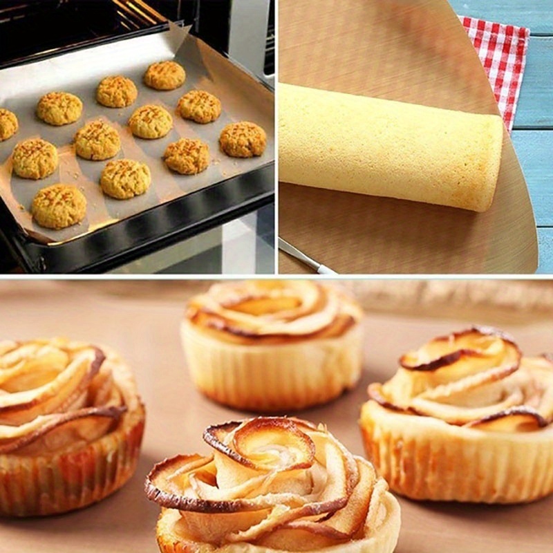 Reusable Baking Sheets Ptfe Baking Mats Heat Resistant - Temu