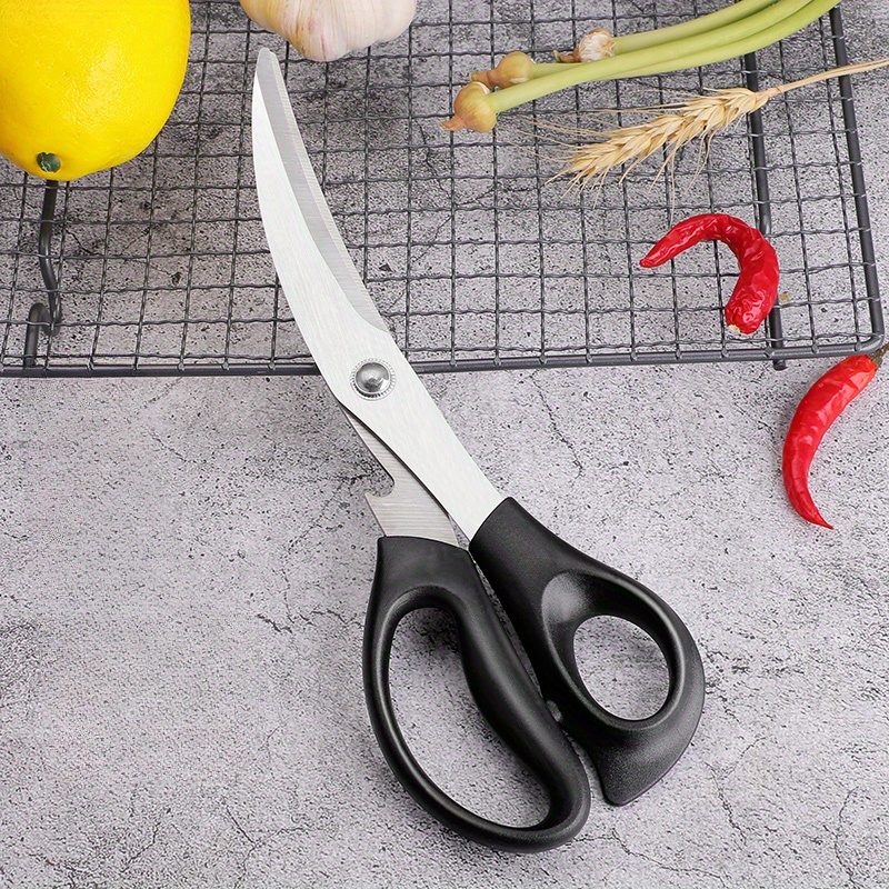 Bbq Scissors Sharp Kitchen Scissors Stainless Steel - Temu