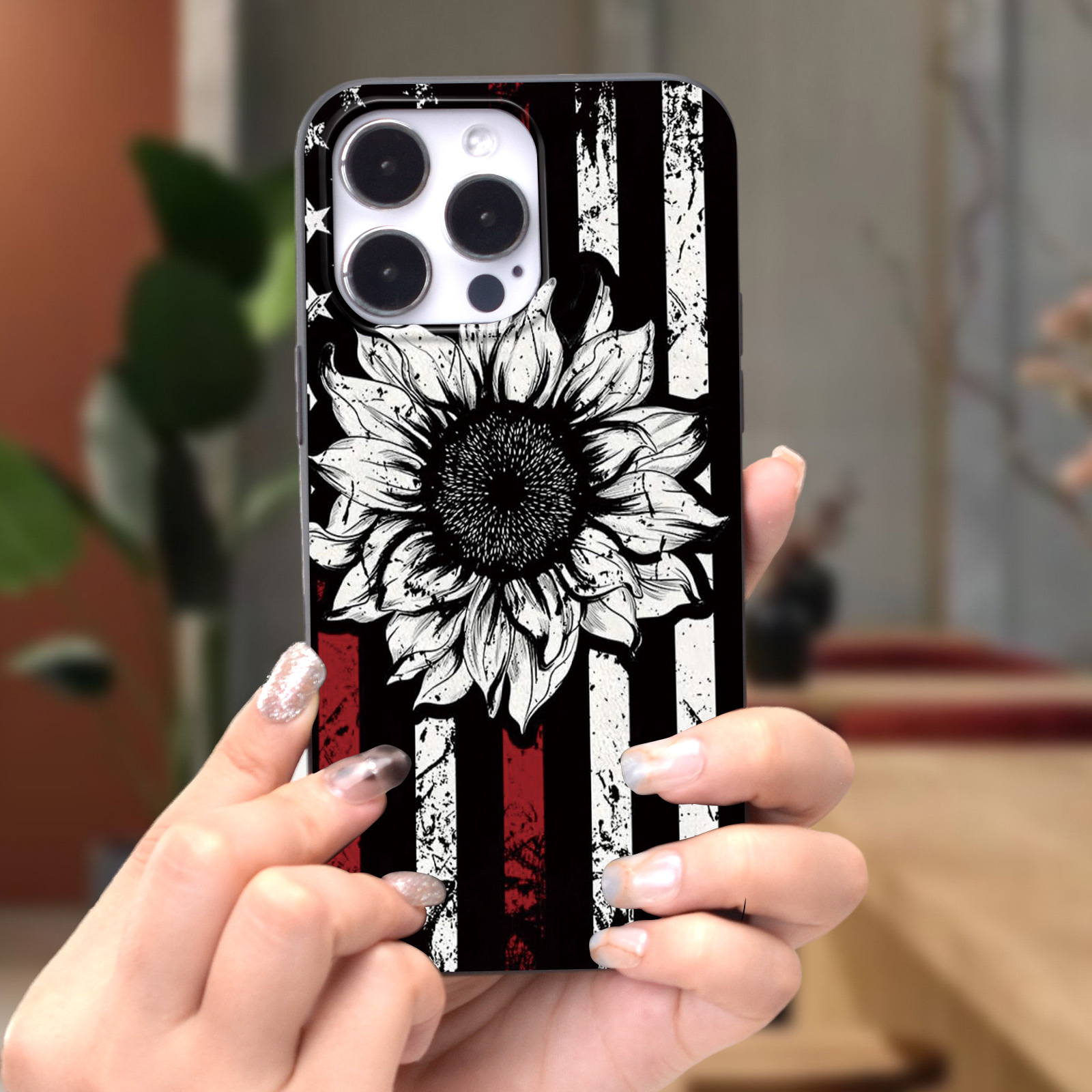 

Creative Sunflower Print Phone Case For Iphone 15 14 13 12 11 Xs Xr X 7 8 Plus Pro Max Mini