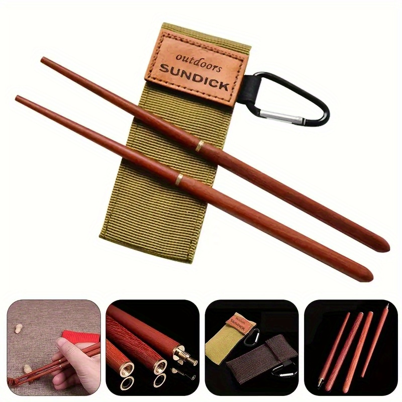 Outdoor Camping Portable Chopsticks Folding Chopsticks Solid - Temu