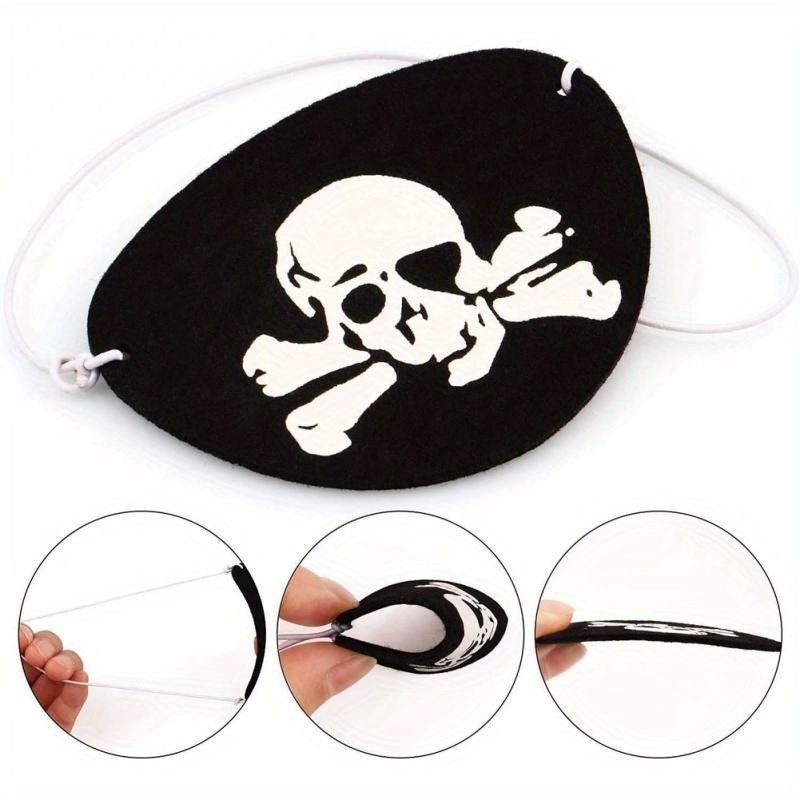 3pcs/set Accesorios Disfraces Piratas Halloween Capitán - Temu