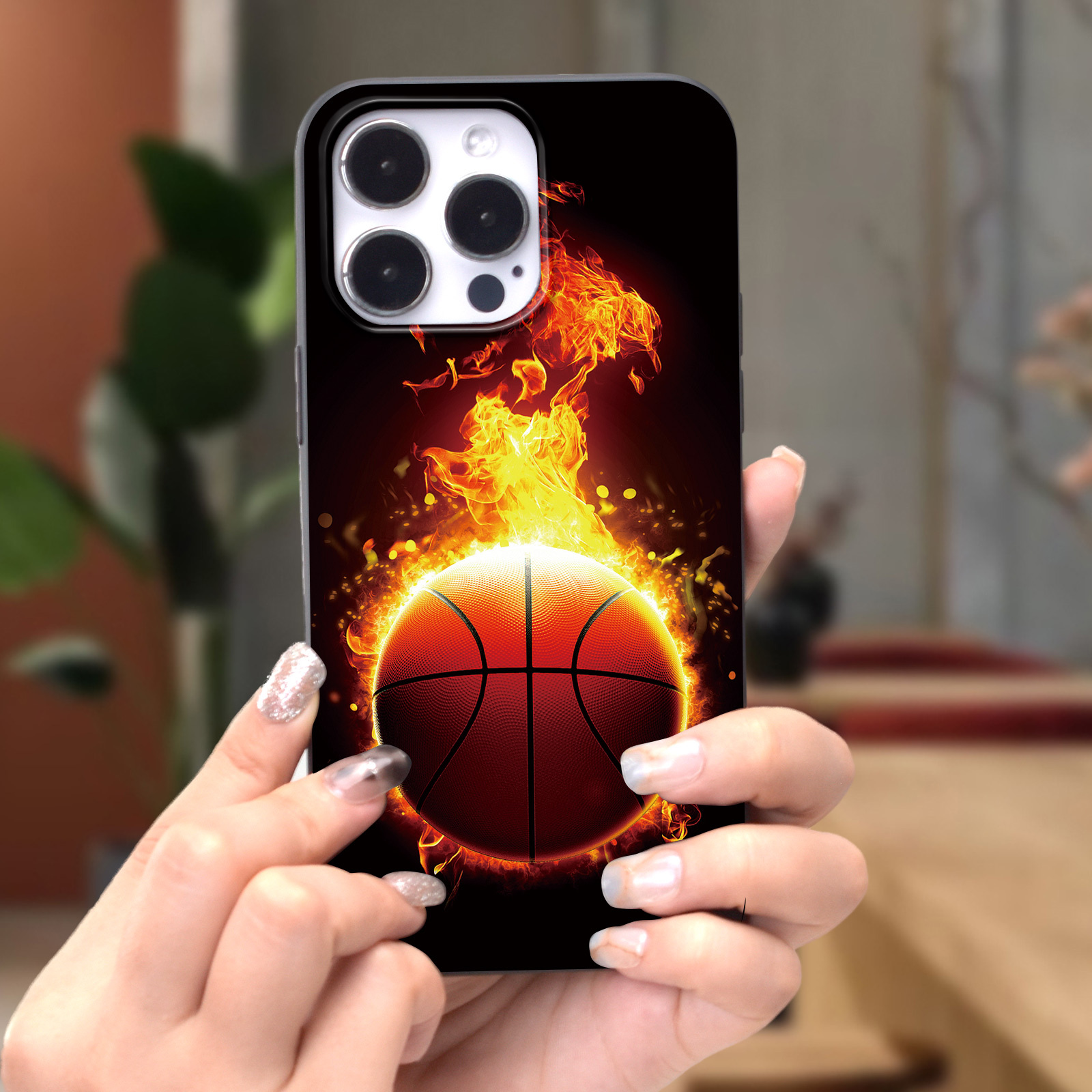 

Creative Basketball Printed Phone Case For Iphone 15 14 13 12 11 Xs Xr X 7 8 Plus Pro Max Mini