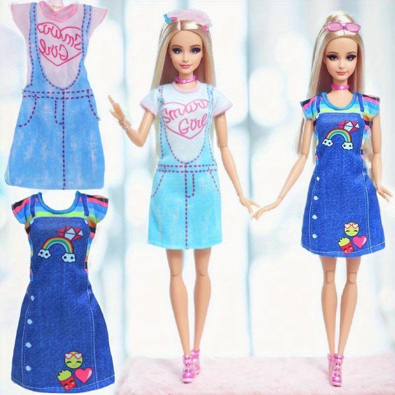 Vestido de casamento artesanal para boneca Barbie, roupas, roupas, vestido  branco, 1:6 bonecas acessórios, brinquedos