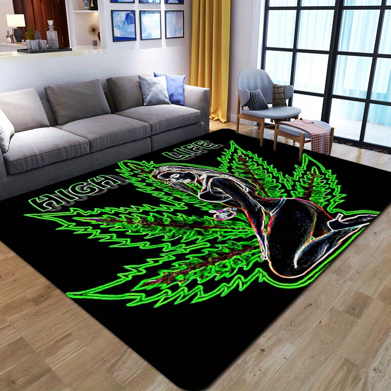 Creative Leaf Print Door Mat, Comfortable Non-slip, Anti-fouling