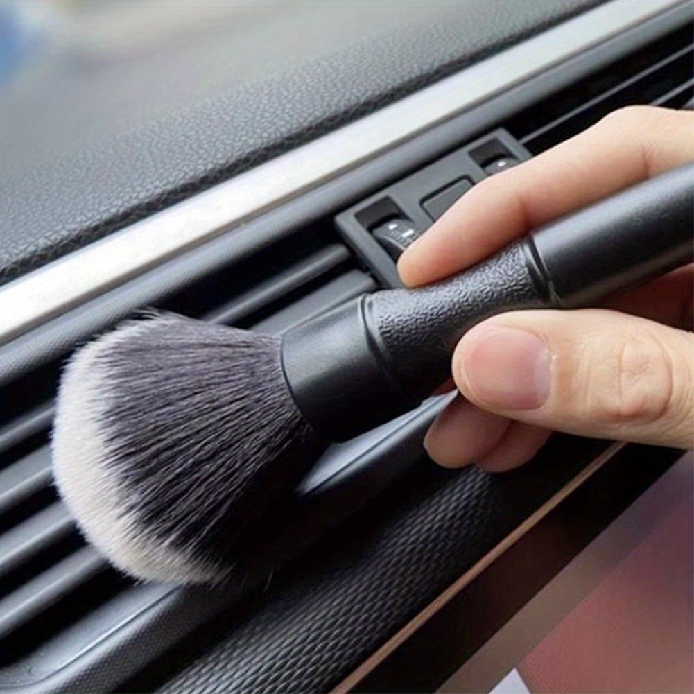3pcs Car Detail Brush Super Soft Car Interior Detail Brush Synthetic Brush  Car Dashboard Dust Removal Brush Accessories