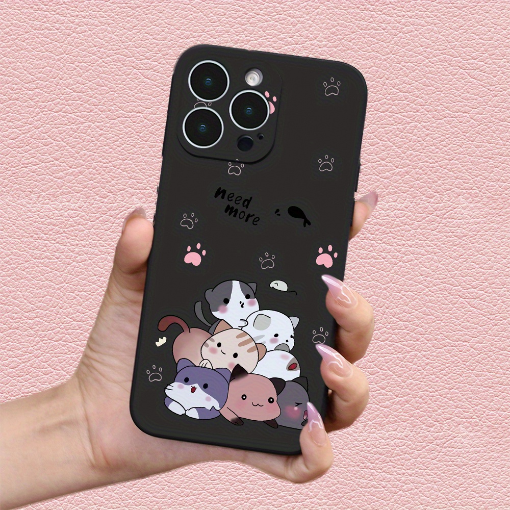 

Cute Cat Graphic Printed Phone Case For Iphone 15 14 13 12 11 X Xr Xs 8 7 Mini Plus Pro Max Se, Gift For Easter Day, Christmas Halloween Deco/gift For Girlfriend, Boyfriend, Friend Or Yourself