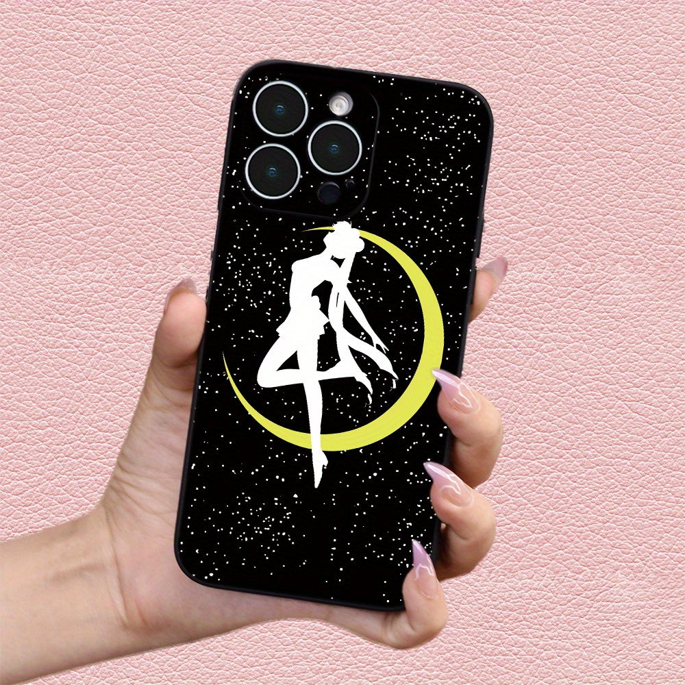 

Creative Moon And Girl Print Phone Case Suitable For 15 14 13 12 11 Xs Xr X 7 8 Plus Pro Max Mini