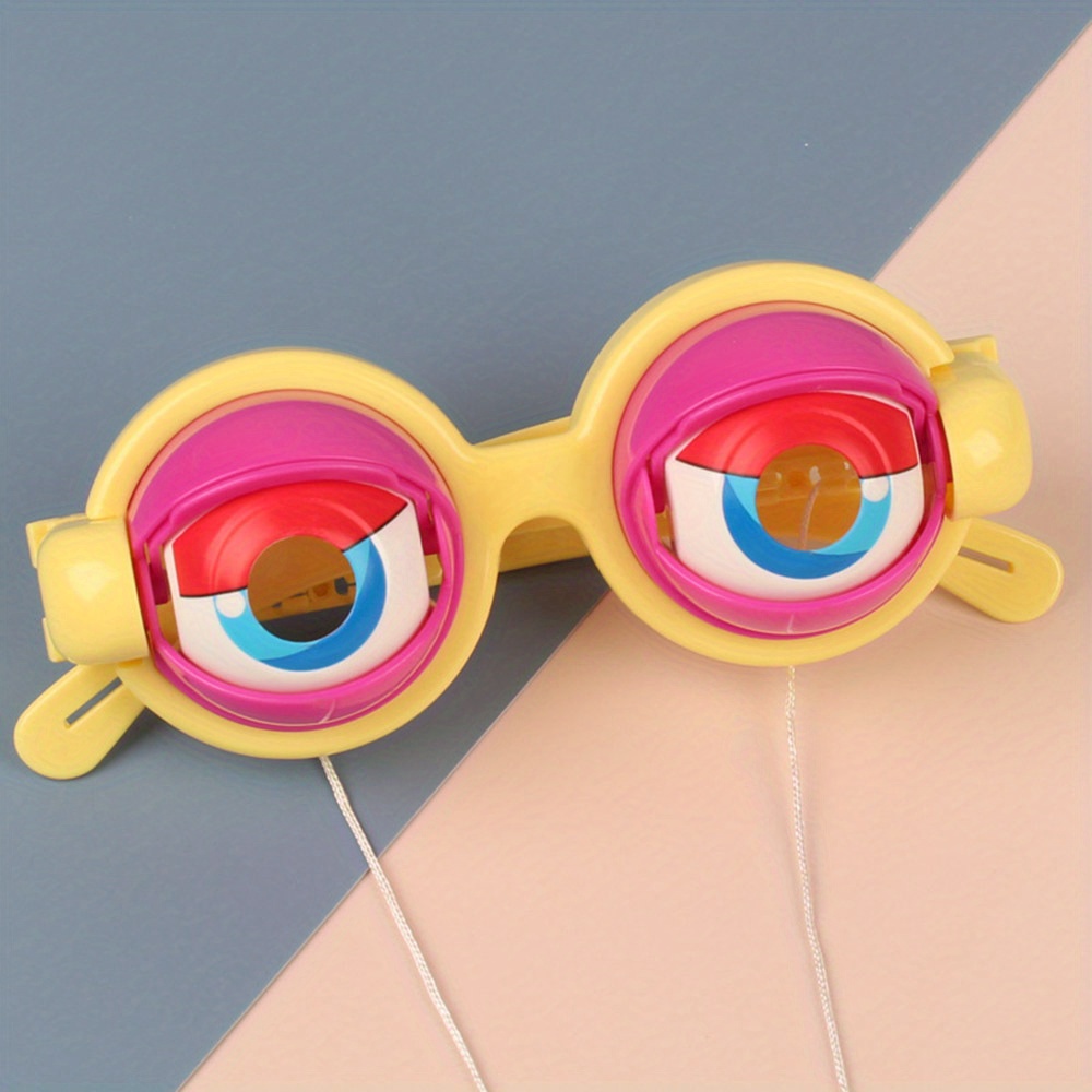  Hallwayee Gafas creativas y divertidas, lentes de ojos locos,  suministros de juguetes, gafas de fiesta, gafas novedosas, accesorios de  fiesta, accesorios de cosplay para adultos y niños, 4 unidades (4 