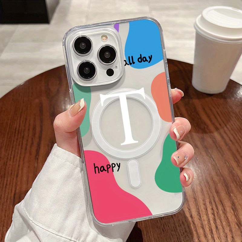 

For Magnetic Wireless Charging T Graphic Phone Case For 15 14 13 12 11 Pro Max Xs Max X Xr 8 7 Mini Plus Luxury Gift Fall Car Shockproof Cover Compatible Phone Cases