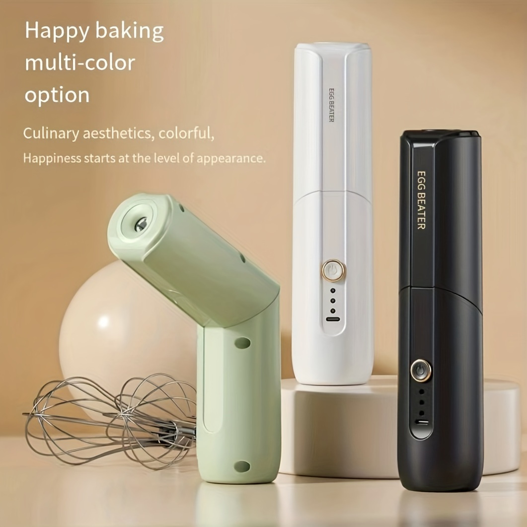 1pc Portable Mini Electric Whisk Handheld Baking Tool For Beating