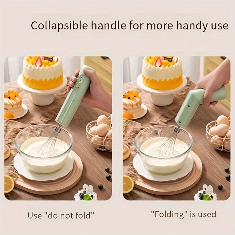 Wireless Egg Beater Handheld Electric Mixer Home Baking Cake - Temu