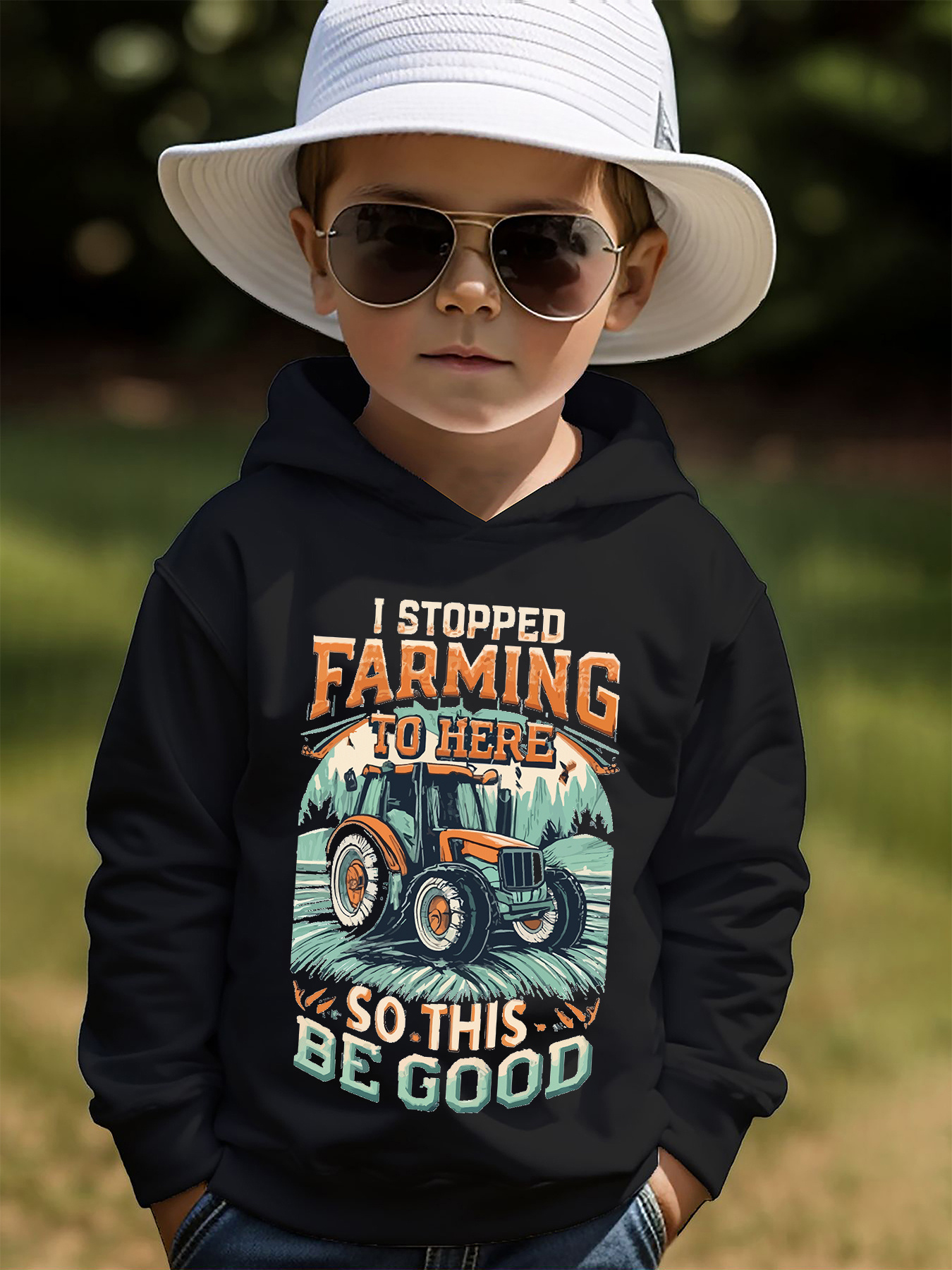 Stoped Fishing Letter Print Boys Casual Pullover Long Sleeve - Temu