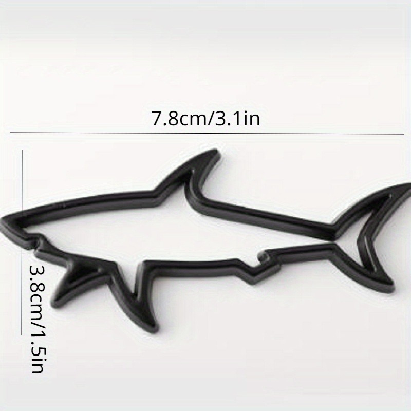 Car Styling Hollow Fish Shark for Motorcycle Computer Fuel Cap car Fender  trunk Rear Bonnet Nameplate Decal Emblem Badge Sticker - AliExpress