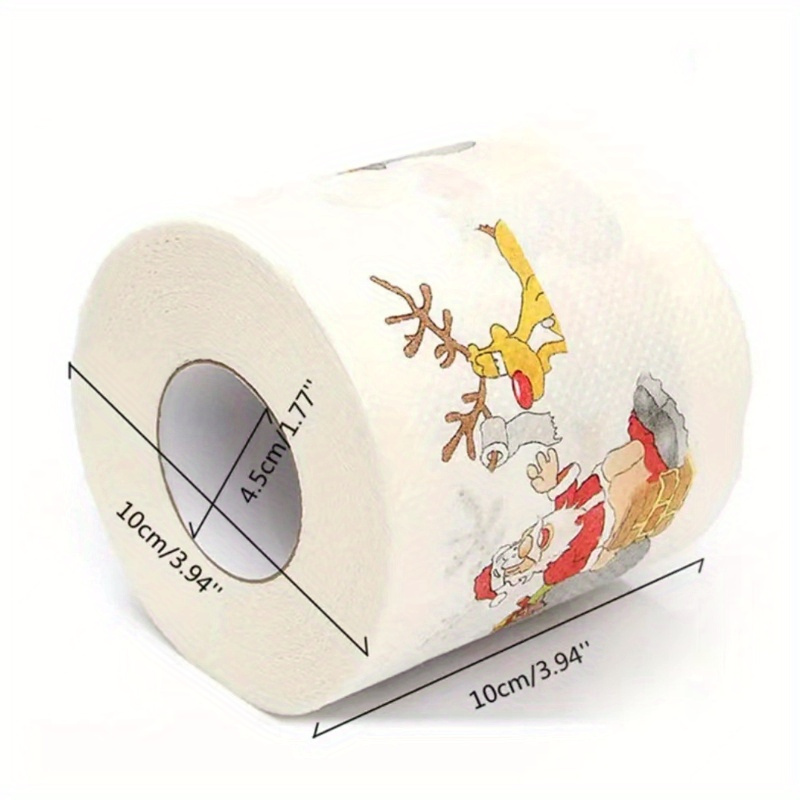 1pc/2pcs Papier toilette de Noël Père Noël pour salle de - Temu Belgium