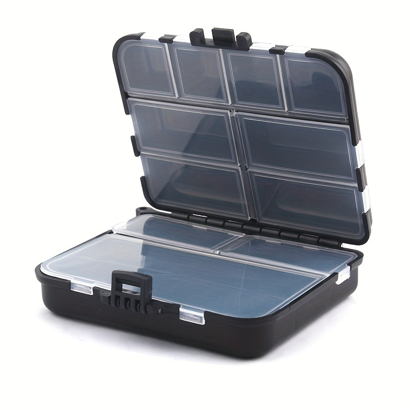 Double deck Portable Fishing Tackle Box With 11 Compartments