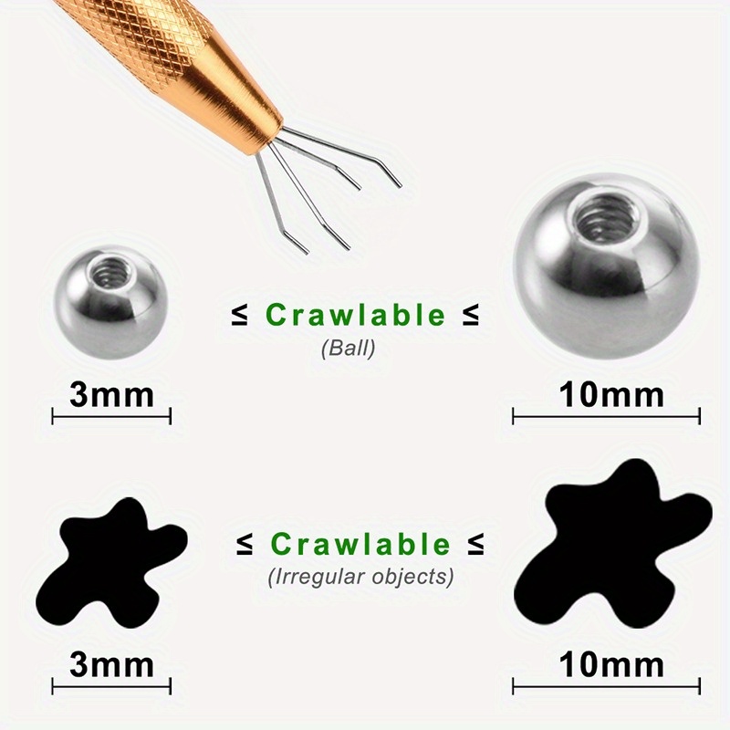 Professional Jewelry Holder Bead Ball Pick Up Tool Prong