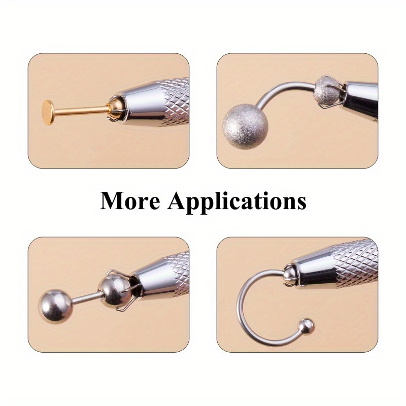 Professional Jewelry Holder Bead Ball Pick Up Tool Prong Tweezers