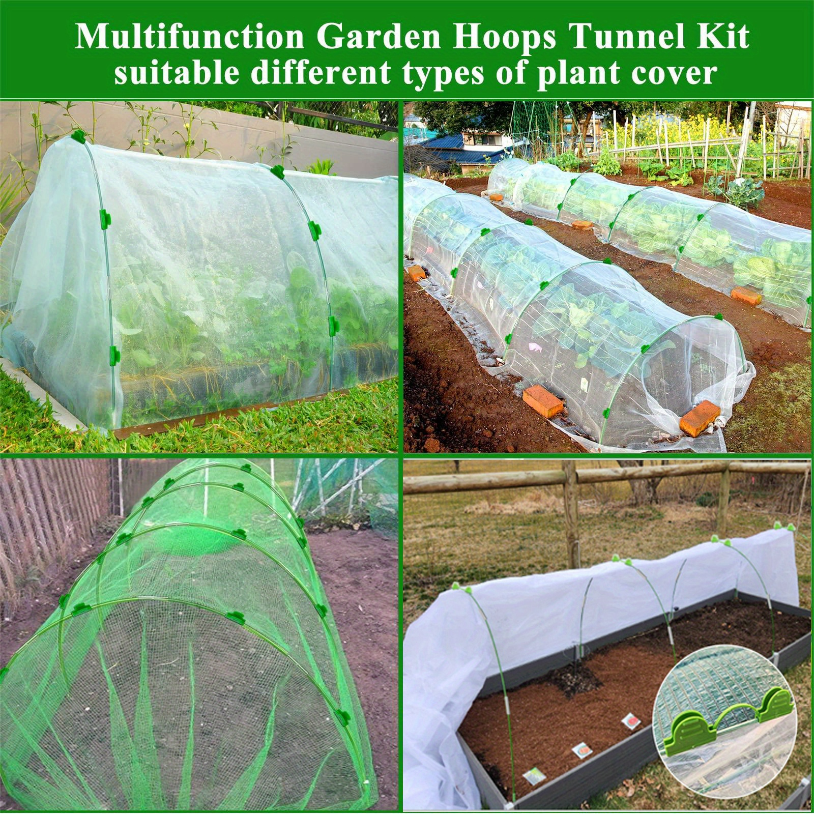 Greenhouse Hoops Grow Tunnel Long Garden Hoops Garden Hoops Temu