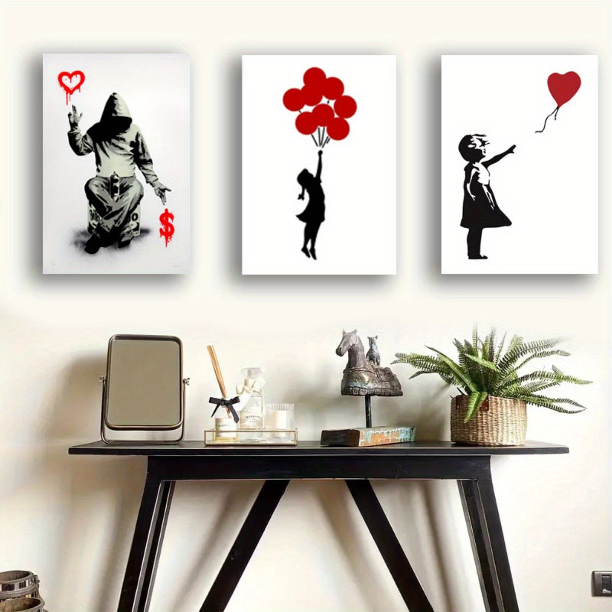 Banksy Framed Wal Art poster Prints home Office decor — Modern Memory  Design Picture frames