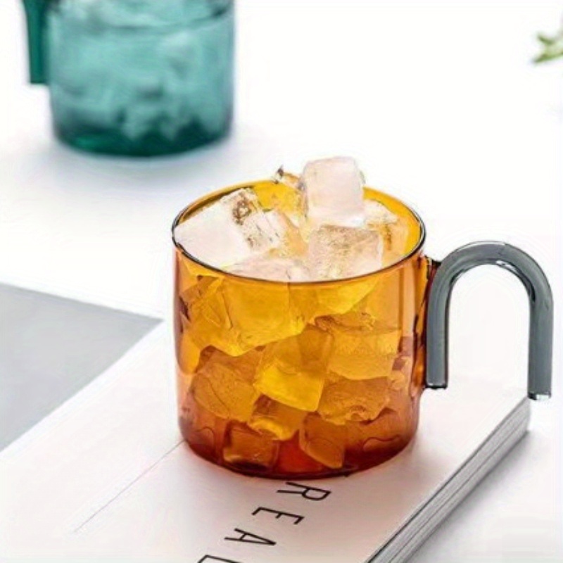 Glass Cup, High Borosilicate Glass Water Cup, Iced Coffee Cups, Drinking  Glasses For Juice, Cocktail, Coffee, And More, Summer Winter Drinkware -  Temu