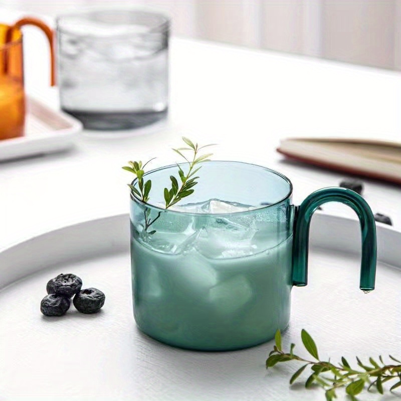 Glass Cup, High Borosilicate Glass Water Cup, Iced Coffee Cups, Drinking  Glasses For Juice, Cocktail, Coffee, And More, Summer Winter Drinkware -  Temu