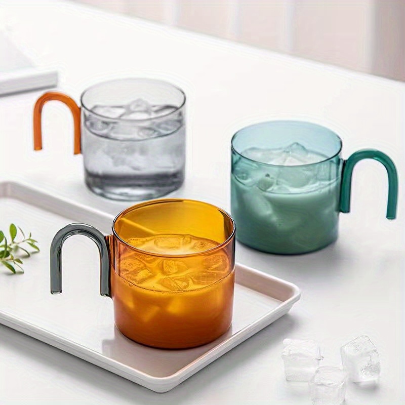 Glass With Handle Transparent Heat resistant Glass Water Cup - Temu
