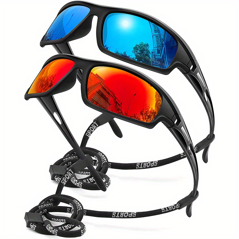 Classic Trendy Large Square Frame Polarized Sunglasses Outdoor Sports  Fishing Cycling Hiking Wrap Around Goggles With Thick Tac Lenses For Men  Women Vacation Holiday Decors, Check Out Today's Deals Now