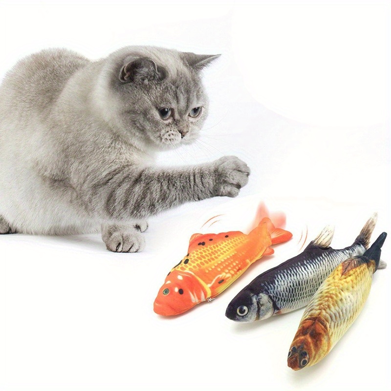 Electric Floppy Fish Toy Moving Cat Kicker Fish Toy - Temu Republic of Korea