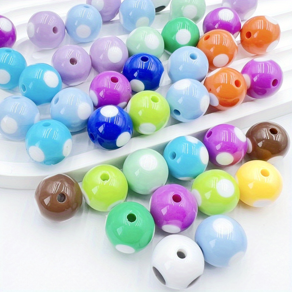 62pcs Silicone Beads, 15mm Silicone Beads Bulk Round Silicone Beads for  Keychain Making Kit Rubber Silicone Beads for Pens Loose Beads for Necklace